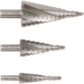 Komplet wierteł 4-30mm HSS stopniowych stożkowych 3szt. Sherwood SHR0190260K SHR-019-0260K