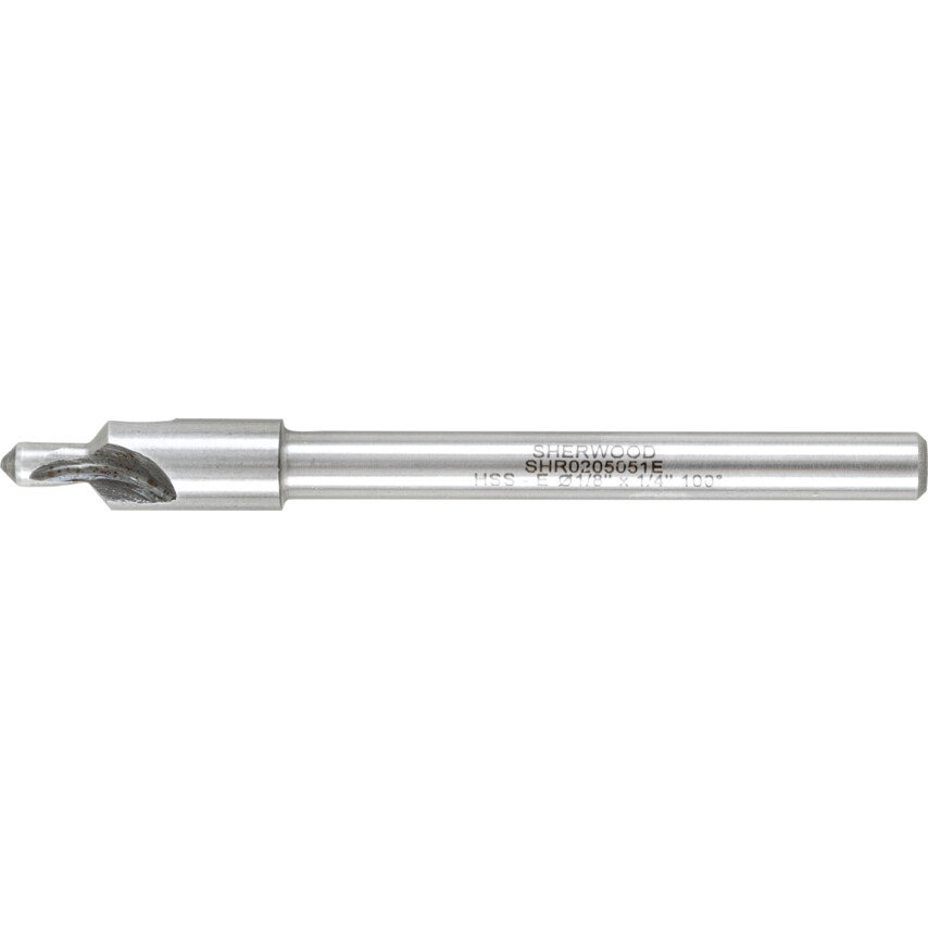 Pogłębiacz 1/4" z pilotem 1/8" 100 stopni 3 ostrza HSS-Co 5% kobaltowy Sherwood SHR0205051E