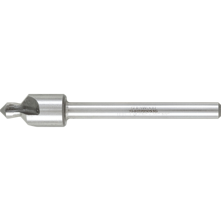 Pogłębiacz 3/8" z pilotem 3/16" 100 stopni 3 ostrza HSS-Co 5% kobaltowy Sherwood SHR0205053G