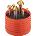 Zestaw pogłębiaczy 6-20mm 90 stopni 6szt. stożkowych HSS-Co powłoka TiNkobaltowy Sherwood SHR0208990Y SHR-020-8990Y