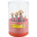 Zestaw pogłębiaczy 6-20mm 90 stopni 6szt. stożkowych HSS-Co powłoka TiNkobaltowy Sherwood SHR0208990Y SHR-020-8990Y