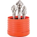 Zestaw pogłębiaczy 8-25mm 90 stopni kobaltowych HSS-Co HSS-E 90 6szt. wysokowydajny komplet Sherwood SHR0209010A