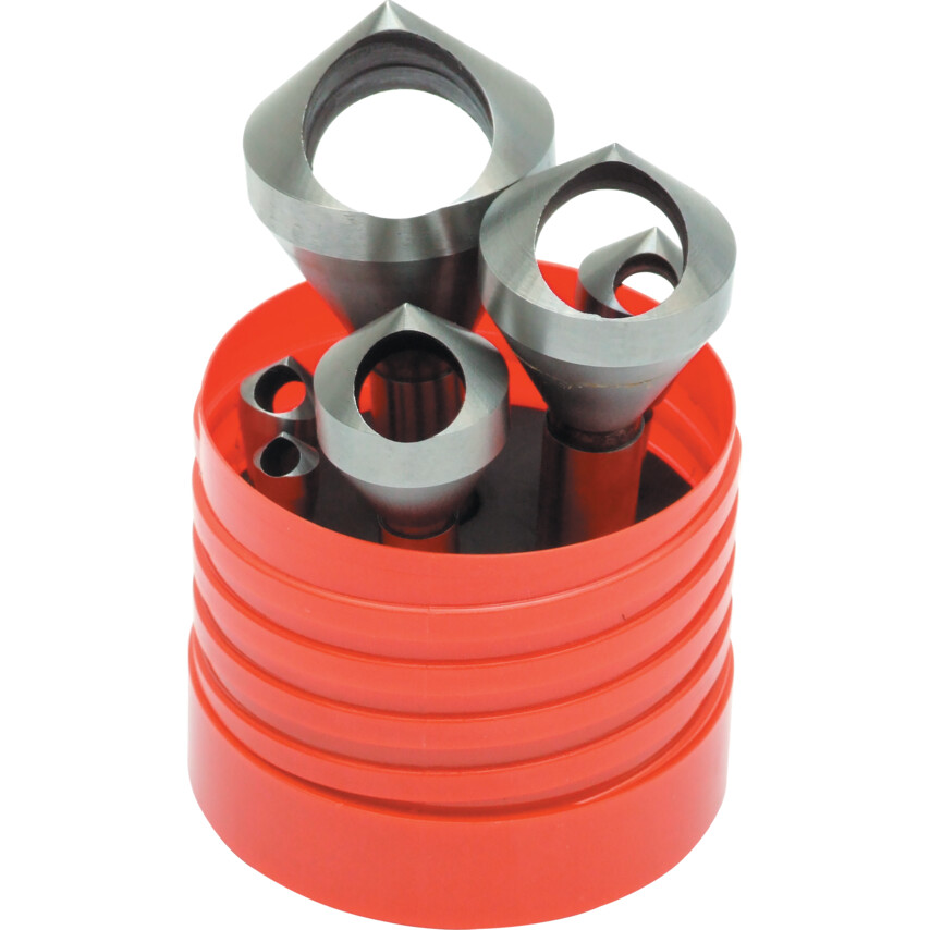 Zestaw pogłębiaczy stożkowych 2-30mm 90 stopni 6szt. kobaltowych HSSE Sherwood SHR0209020B SHR-020-9020B