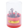 Zestaw pogłębiaczy 6,3-19mm 90 stopni 5szt. HSS-Co kobaltowy Sherwood SHR0209260K SHR-020-9260K