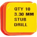 Wiertło 3,3mm krótkie HSS czernione do metalu Sherwood SHR0251260T [SHR0254976N]