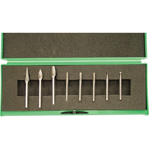 Zestaw pilników 3mm obrotowych węglikowych 8szt. York Abrasives YRK2109896K