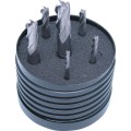 Zestaw frezów węglikowych 3-10mm trzpieniowych 4-ostrzowych 6szt. SwissTech SWT1615028A