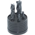 Zestaw frezów trzpieniowych 8-20mm 4 ostrza z chwytem Weldon'a HSS-E 5szt. SwissTech SWT1659950A