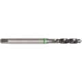Gwintownik M6x1 HSS-EV do stopów aluminium azotowany nakrój C 6H din371 din376 spiralny przelotowy maszynowy zielony pasek Swisstech SWT1857021G