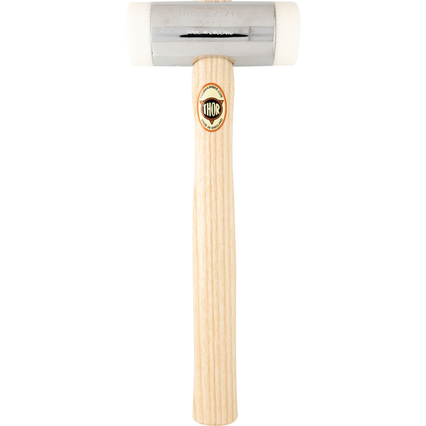 Młotek Thorex 50mm 1250g z nakładkami nylonowymi 12-716N trzonek drewniany Thor Hammer THO5270324S