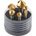 Z3711 90D HSS TiN COAT 6PCE C/SINK SET 6.3-20.5mm Walter Titex TTX0209050E