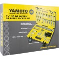 Zestaw klucz nasadowych 3/8" 54szt. metryczny Yamoto YMT5829240K
