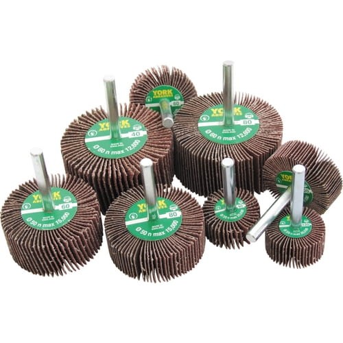 Zestaw ściernic trzpieniowych listkowych mini 8szt. York Abrasives YRK2207000K