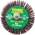 Ściernica trzpieniowa 40x20mm AlOx P60 6mm listkowa York Abrasives YRK2202210K