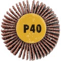 Ściernica trzpieniowa 40x25mm AlOx P40 6mm listkowa York Abrasives YRK2202400K