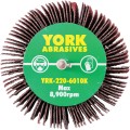Ściernica trzpieniowa 80x40mm AlOx P60 6mm listkowa York Abrasives YRK2206010K