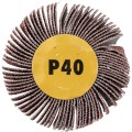 Ściernica trzpieniowa 80x50mm AlOx P40 6mm listkowa York Abrasives YRK2206500K