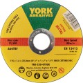 Tarcza do cięcia 115x1.6x22.23mm A60TBF INOX do stali nierdzewnej T41 York Abrasives YRK2304780K MTMX