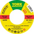 Tarcza do cięcia 125x1.6x22.23mm A60TBF INOX do stali nierdzewnej T41 York Abrasives YRK2304810K