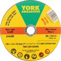 Tarcza do cięcia 180x1.8x22.23mm A36SBF INOX do stali nierdzewnej T41 York Abrasives YRK2304830K