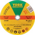 Tarcza do cięcia 230x1.8x22.23mm A36SBF INOX do stali nierdzewnej T41 York Abrasives YRK2304850K