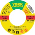 Tarcza do cięcia 100x3x16 C24RBF T41 York Abrasives YRK2305120K